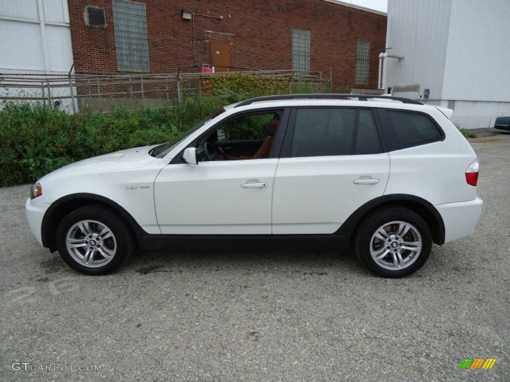2006 X3 3.0i - Alpine White / Terracotta photo #12
