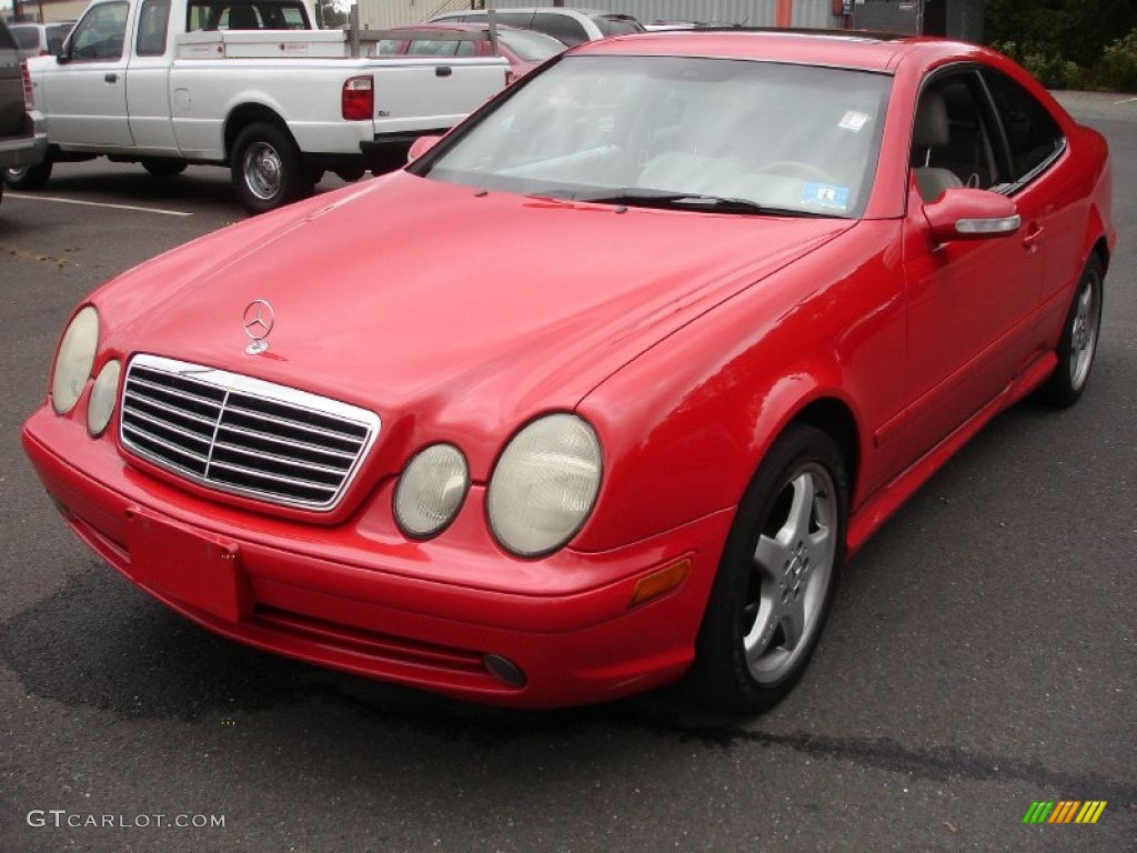 2002 CLK 430 Coupe - Magma Red / Oyster photo #1