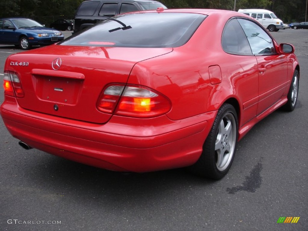 2002 CLK 430 Coupe - Magma Red / Oyster photo #4