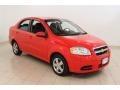 2010 Victory Red Chevrolet Aveo LT Sedan  photo #1