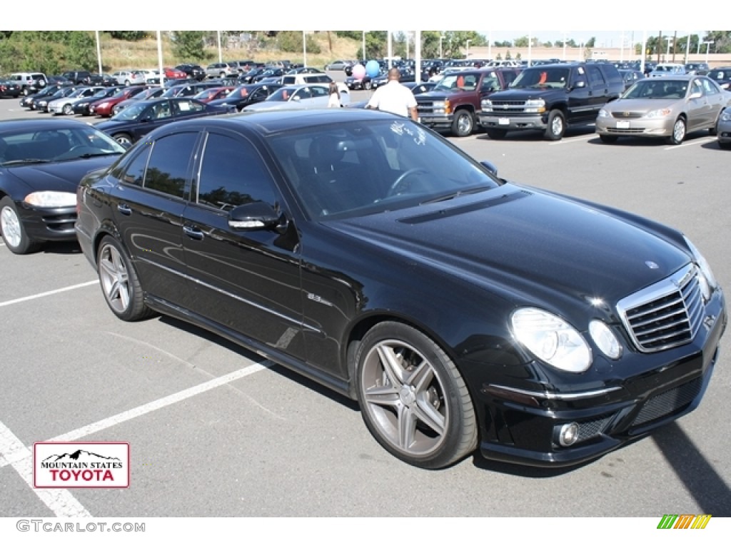 2008 E 63 AMG Sedan - Black / Black photo #1