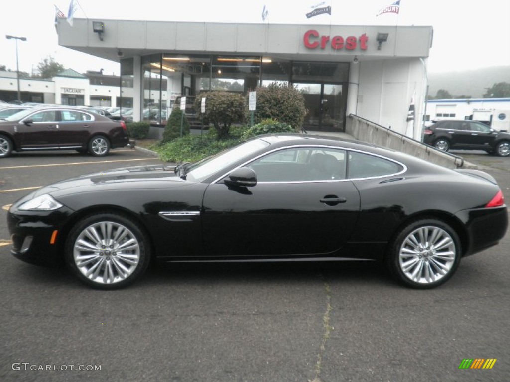 2012 XK XK Coupe - Ebony Black / Warm Charcoal/Warm Charcoal photo #1