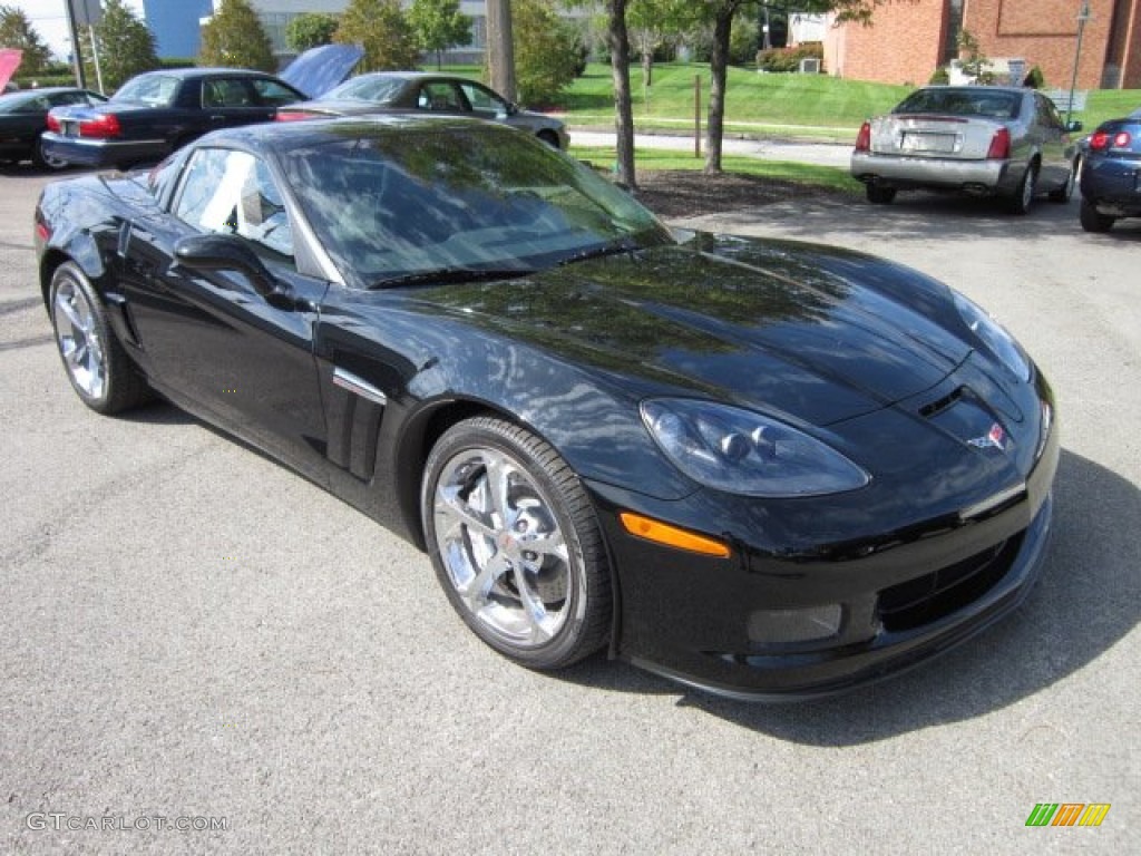 2010 Corvette Grand Sport Coupe - Black / Ebony Black photo #1