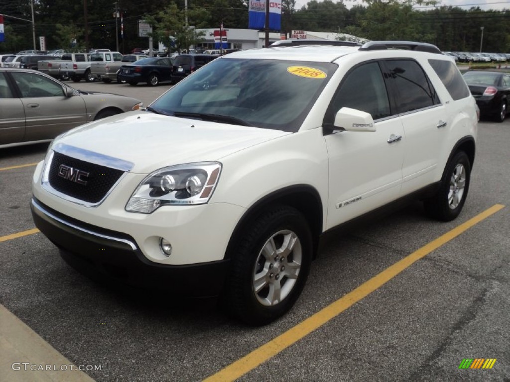 2008 Acadia SLT - Summit White / Ebony photo #1
