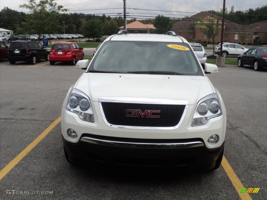 2008 Acadia SLT - Summit White / Ebony photo #2