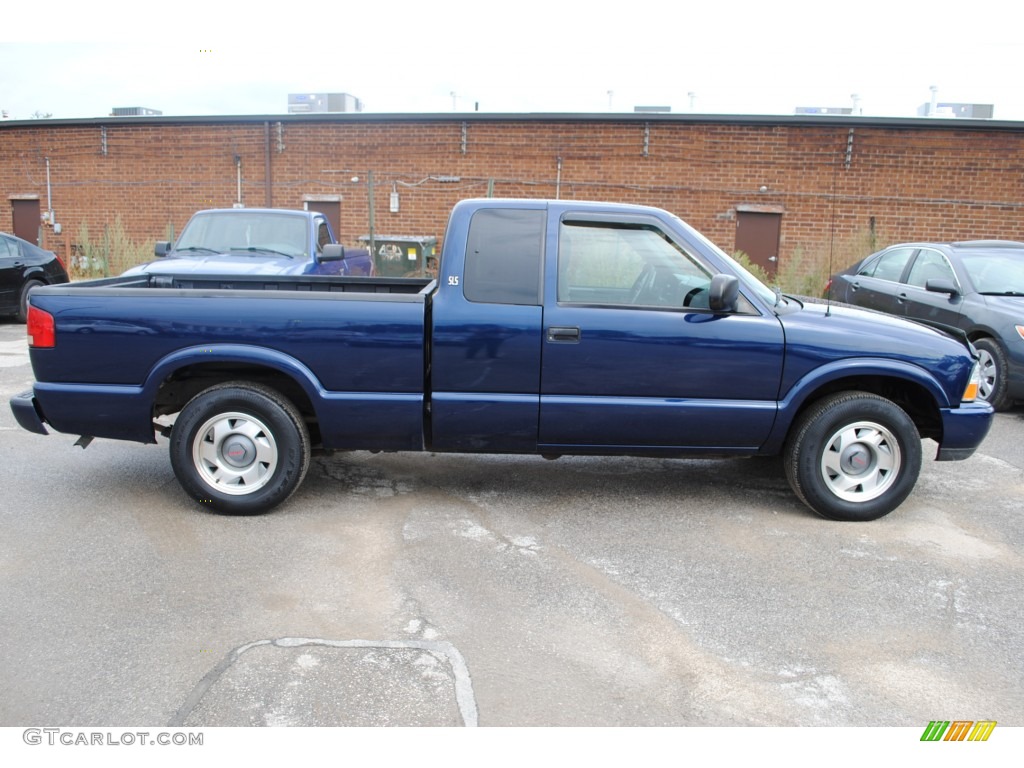 Indigo Blue Metallic 2001 GMC Sonoma SLS Extended Cab Exterior Photo #54571855