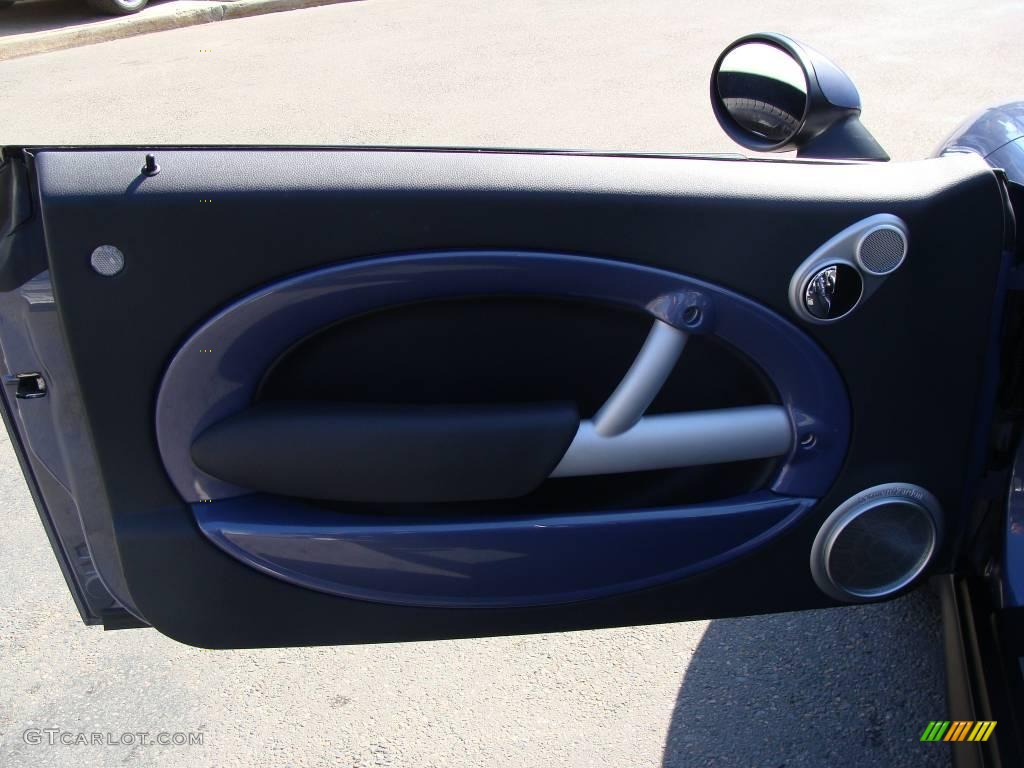 2005 Cooper S Convertible - Cool Blue Metallic / Space Grey/Panther Black photo #11