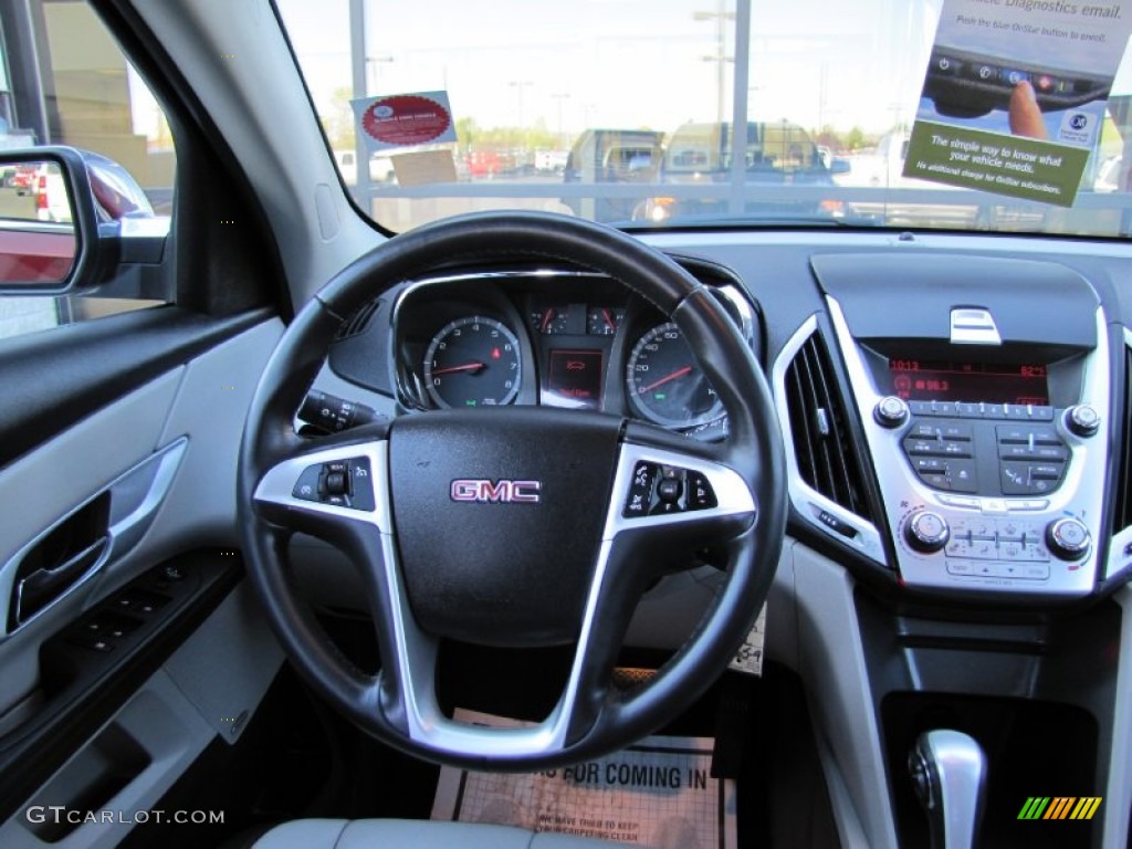 2010 GMC Terrain SLT AWD Light Titanium Steering Wheel Photo #54572370