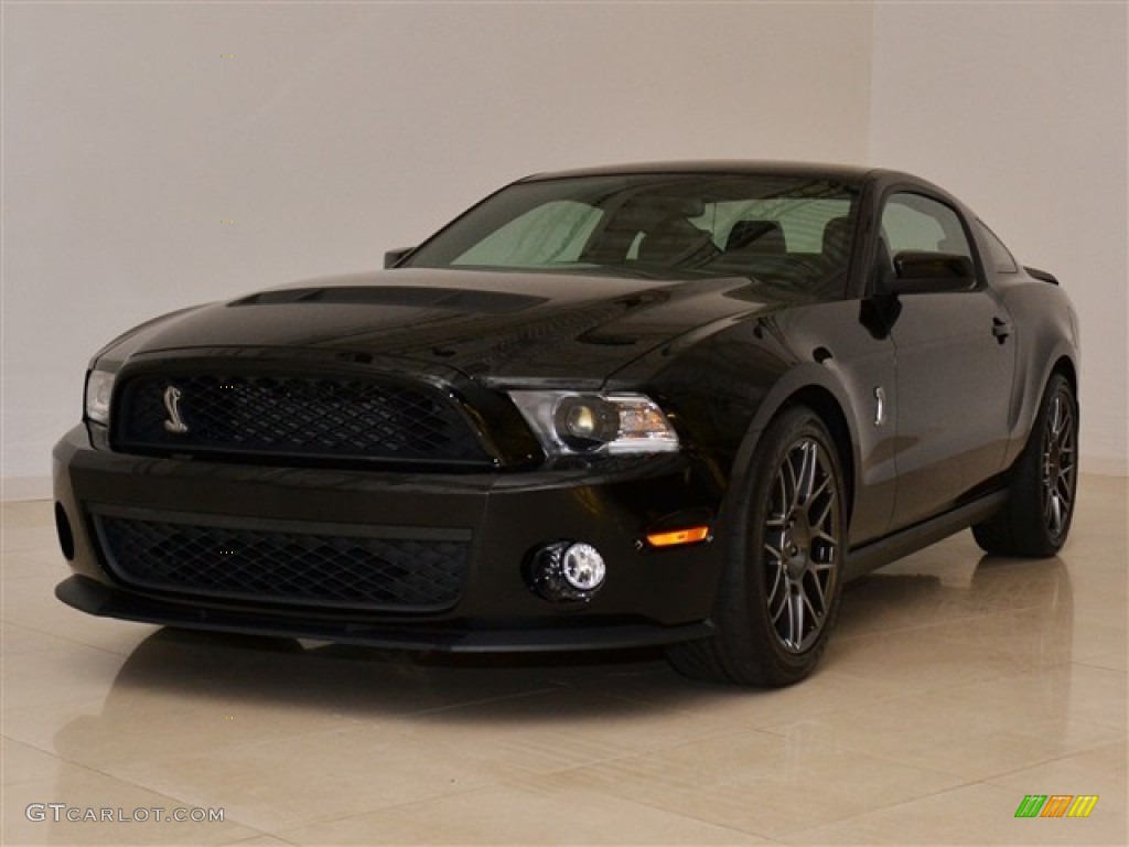 Ebony Black 2011 Ford Mustang Shelby GT500 SVT Performance Package Coupe Exterior Photo #54572526