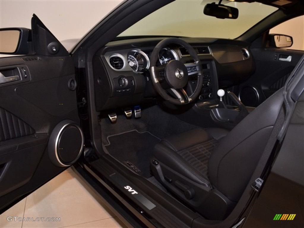 Charcoal Black/Black Interior 2011 Ford Mustang Shelby GT500 SVT Performance Package Coupe Photo #54572592