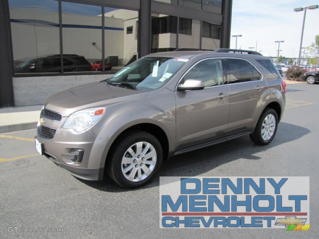 2010 Equinox LT AWD - Mocha Steel Metallic / Jet Black photo #1