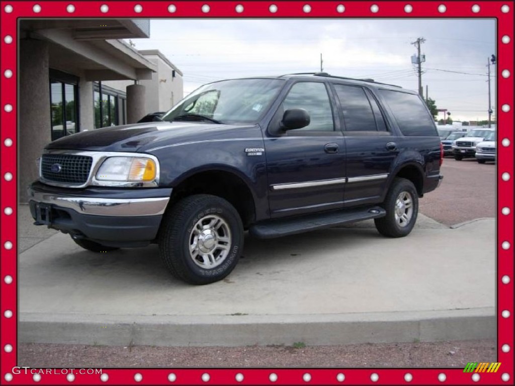 2001 Expedition XLT 4x4 - Deep Wedgewood Blue Metallic / Medium Graphite photo #1