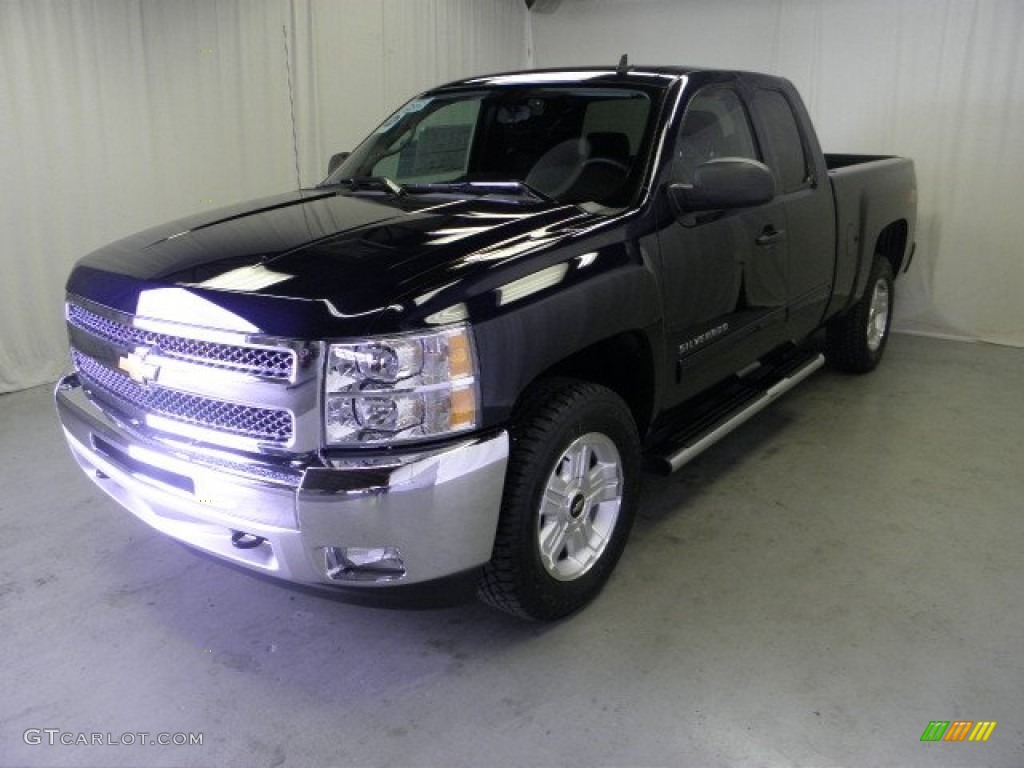 2012 Silverado 1500 LT Extended Cab 4x4 - Imperial Blue Metallic / Ebony photo #3