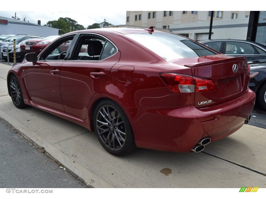 2010 IS F - Matador Red Mica / Black photo #3