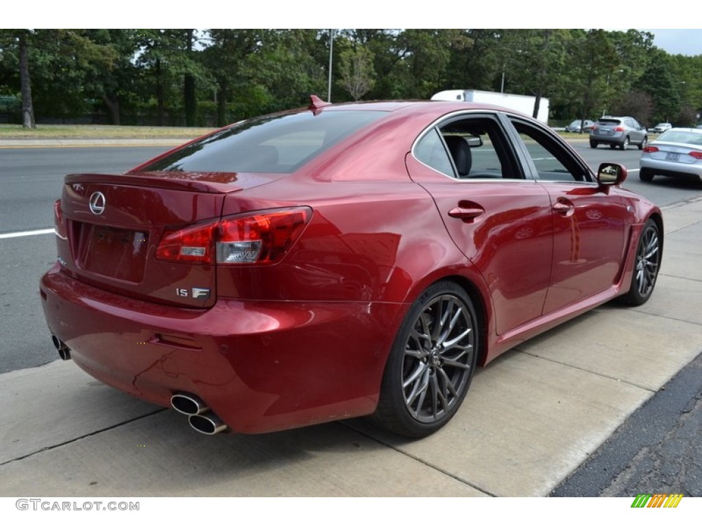 2010 IS F - Matador Red Mica / Black photo #5