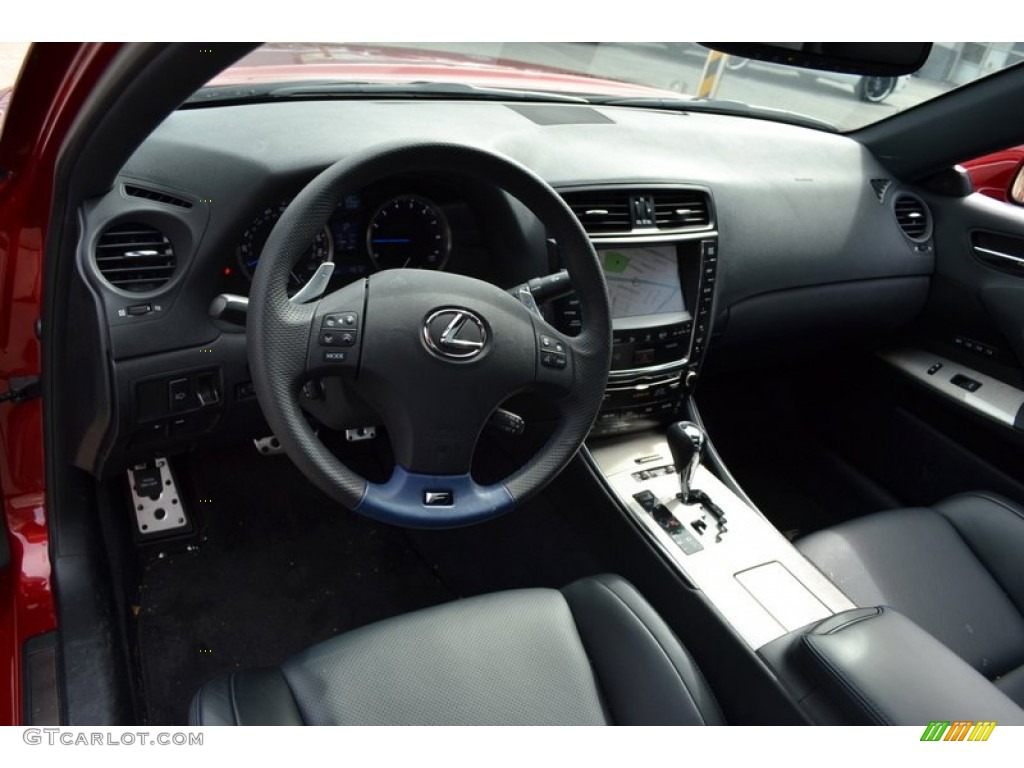 2010 Lexus IS F Black Dashboard Photo #54575474