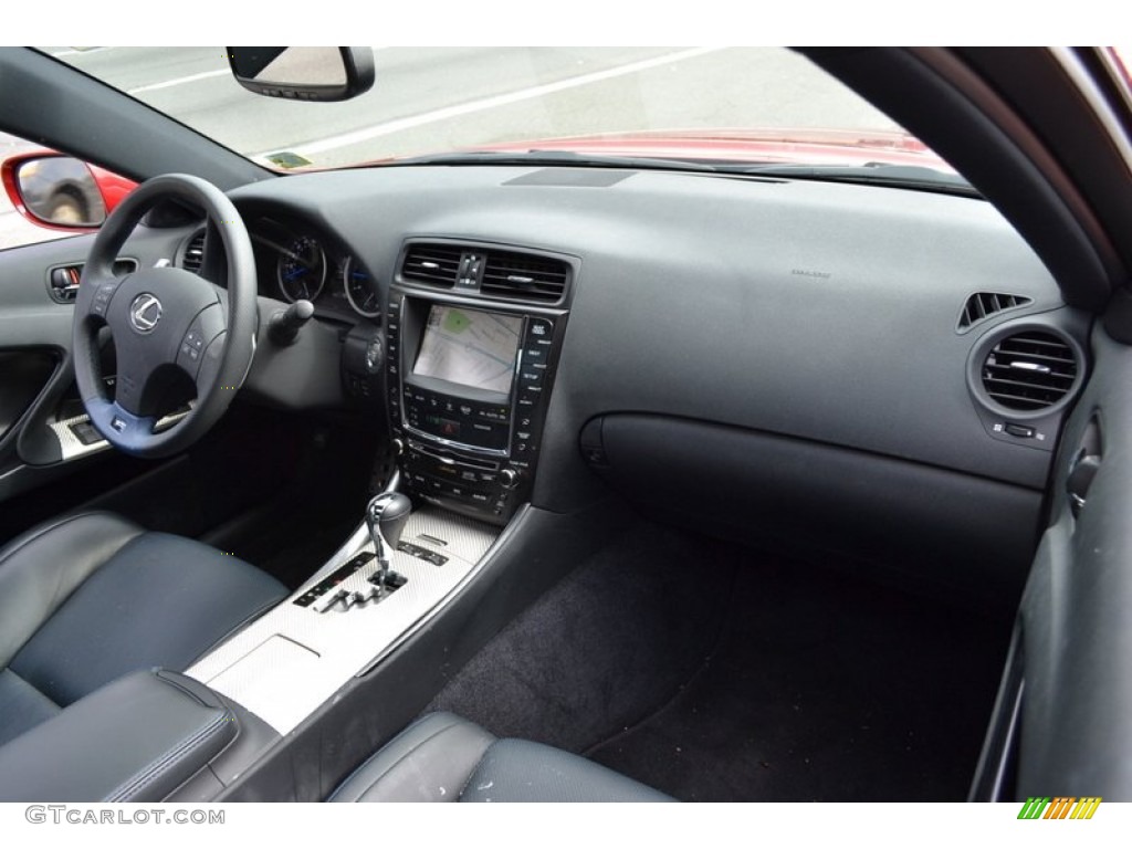 2010 Lexus IS F Black Dashboard Photo #54575479