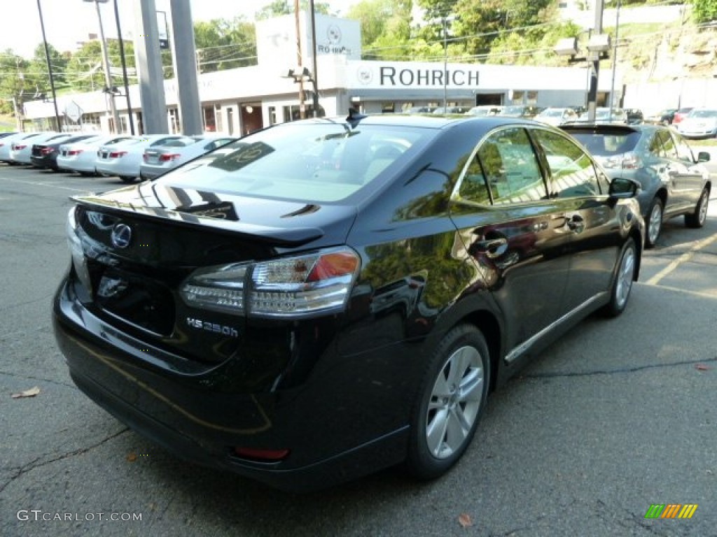 2011 HS 250h Hybrid Premium - Obsidian Black / Parchment/Brown Walnut photo #3