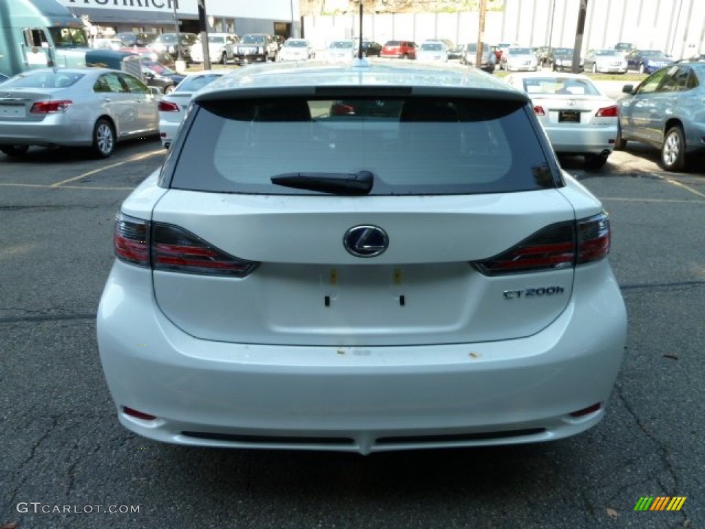 2011 CT 200h Hybrid Premium - Starfire White Pearl / Black photo #3