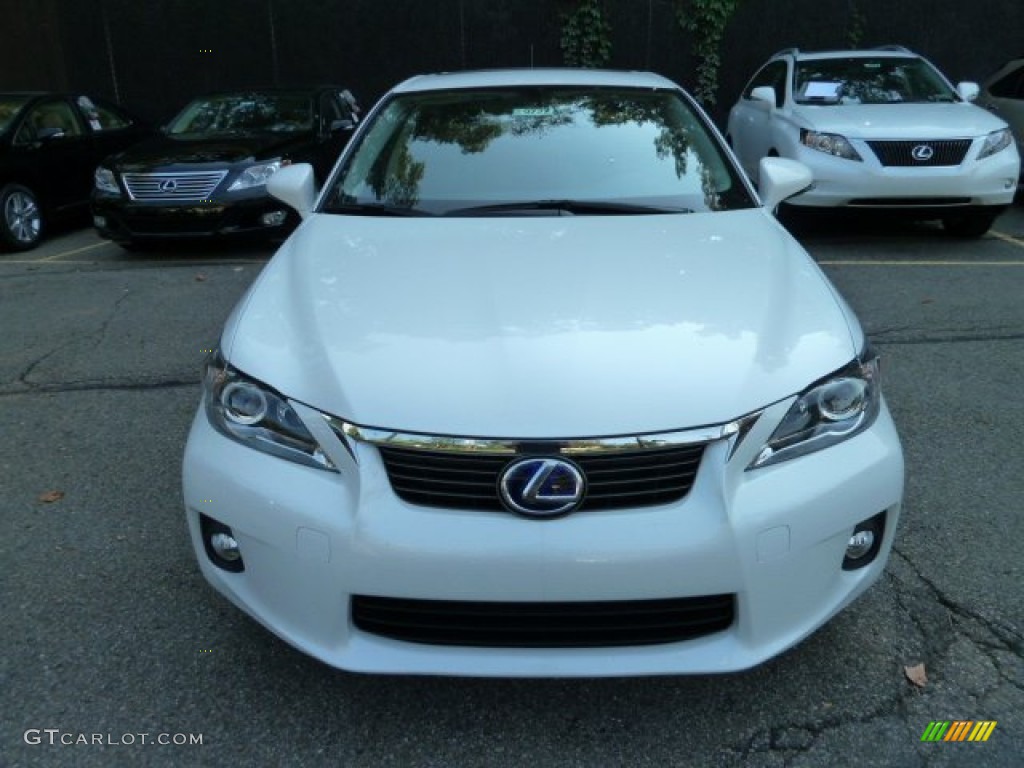 2011 CT 200h Hybrid Premium - Starfire White Pearl / Black photo #7