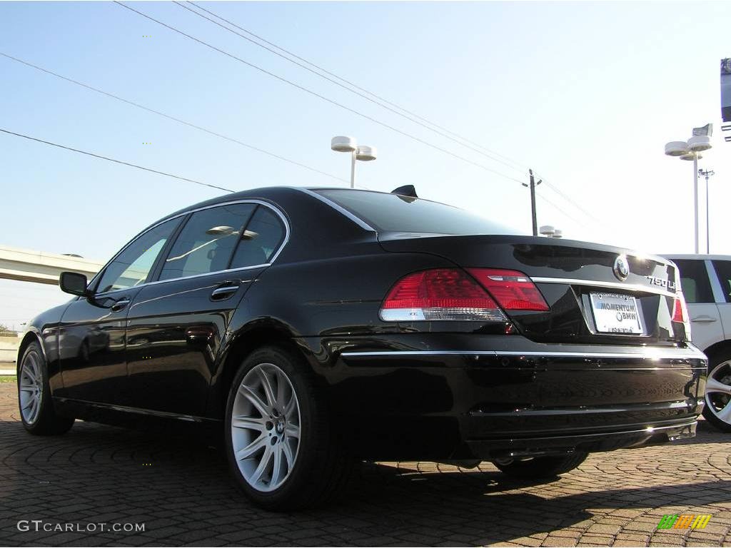 2006 7 Series 750Li Sedan - Jet Black / Dark Beige/Beige III photo #3