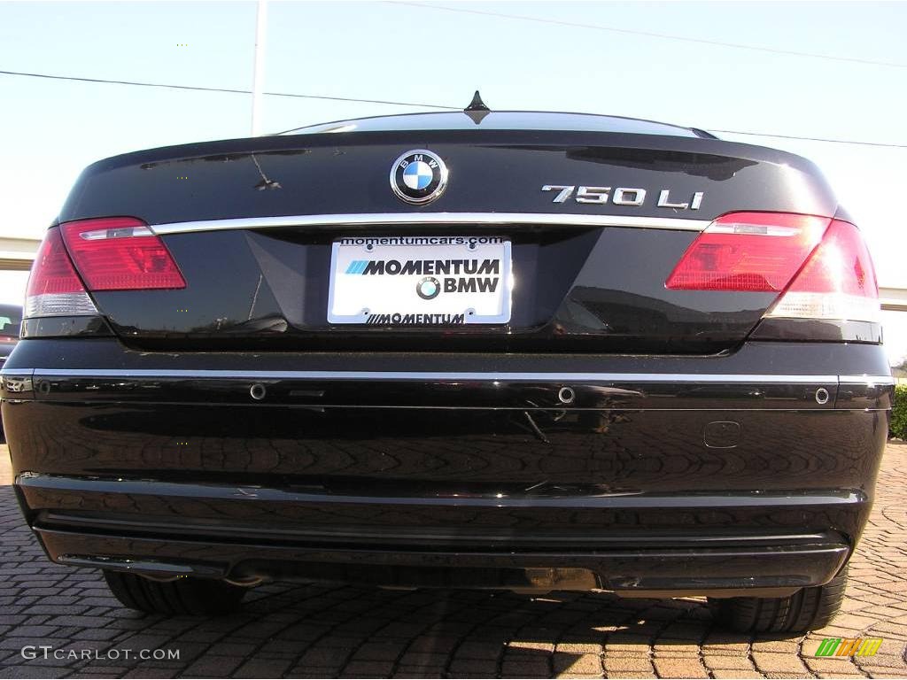 2006 7 Series 750Li Sedan - Jet Black / Dark Beige/Beige III photo #4