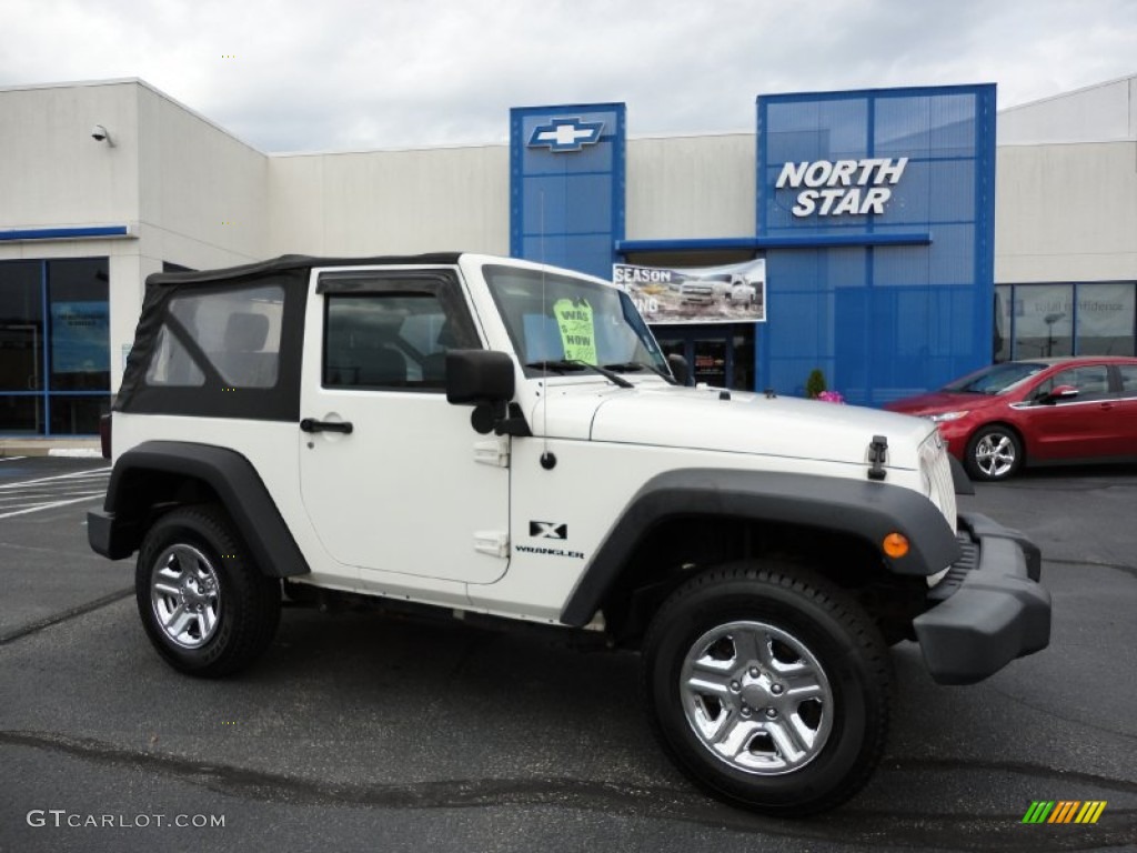 2007 Wrangler X 4x4 - Stone White / Dark Slate Gray/Medium Slate Gray photo #1