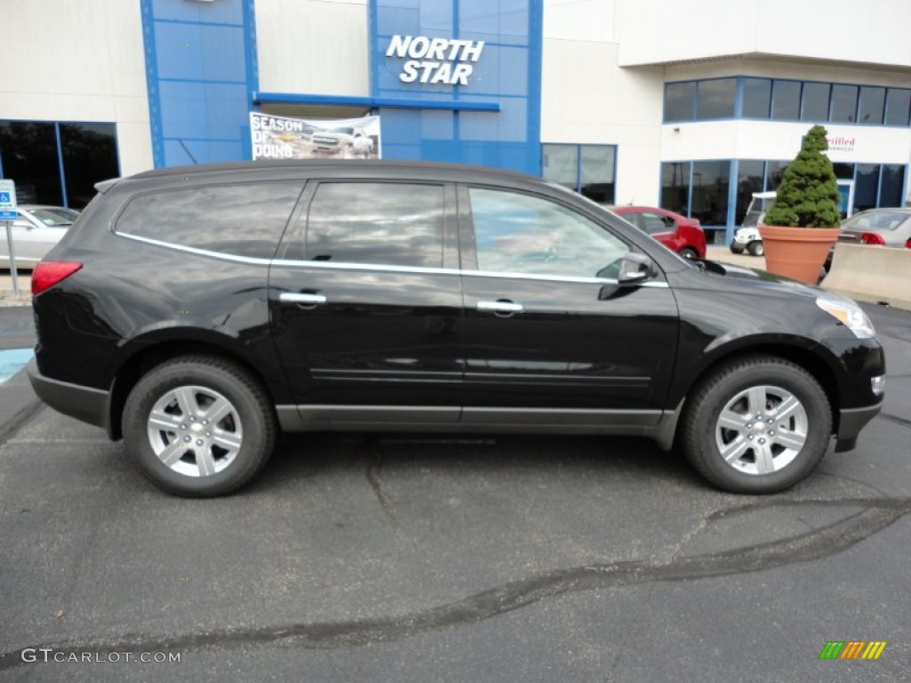 2012 Traverse LT AWD - Black Granite Metallic / Ebony photo #8