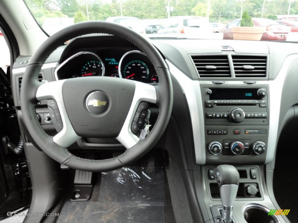 2012 Chevrolet Traverse LT AWD Ebony Dashboard Photo #54576372