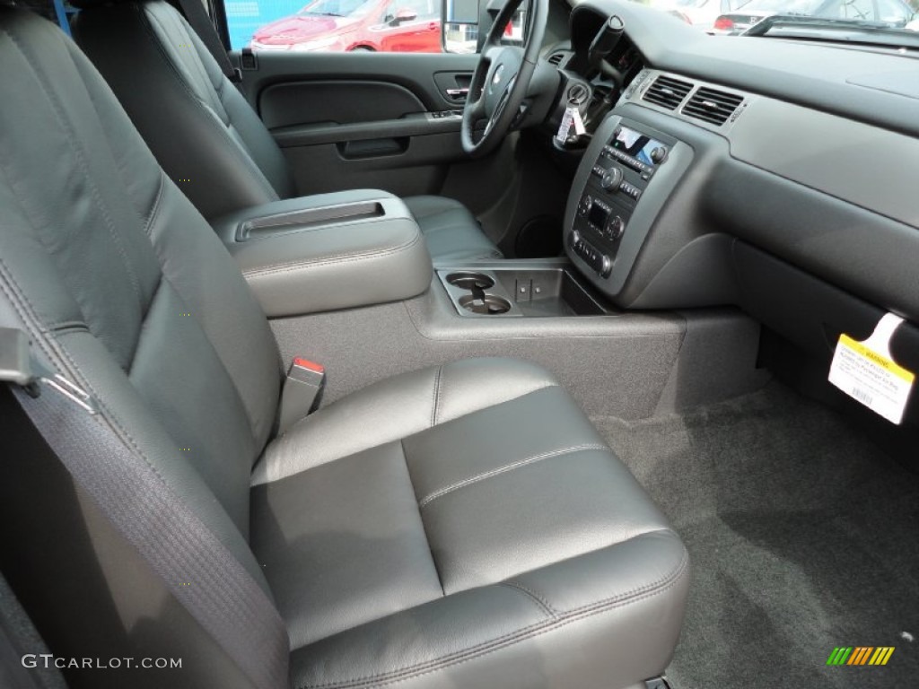 Ebony Interior 2012 Chevrolet Silverado 3500HD LTZ Crew Cab 4x4 Dually Photo #54576687