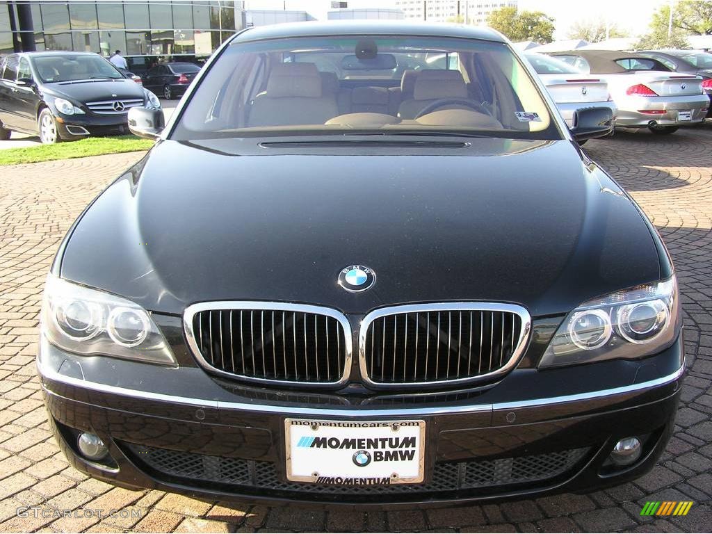 2006 7 Series 750Li Sedan - Jet Black / Dark Beige/Beige III photo #15