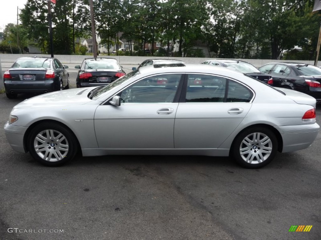 2002 7 Series 745i Sedan - Titanium Silver Metallic / Flannel Grey photo #5