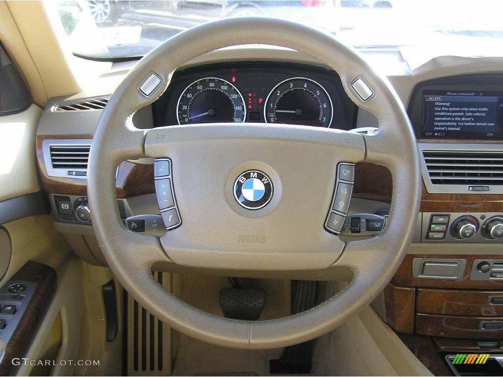2006 7 Series 750Li Sedan - Jet Black / Dark Beige/Beige III photo #25
