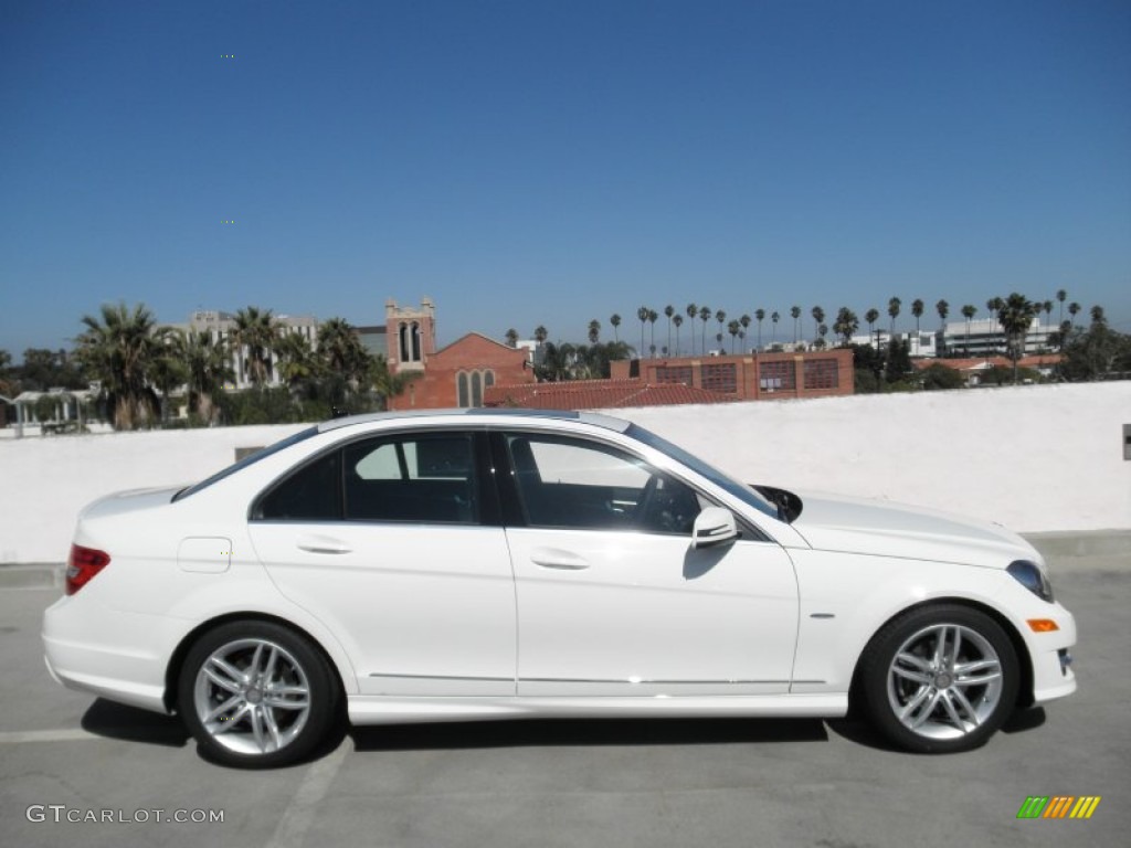 Arctic White 2012 Mercedes-Benz C 250 Sport Exterior Photo #54578072