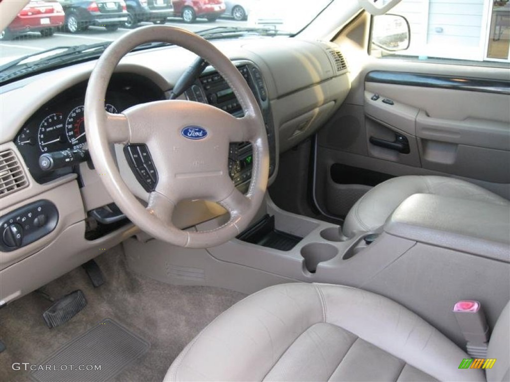 2002 Explorer Limited 4x4 - Oxford White / Medium Parchment photo #11