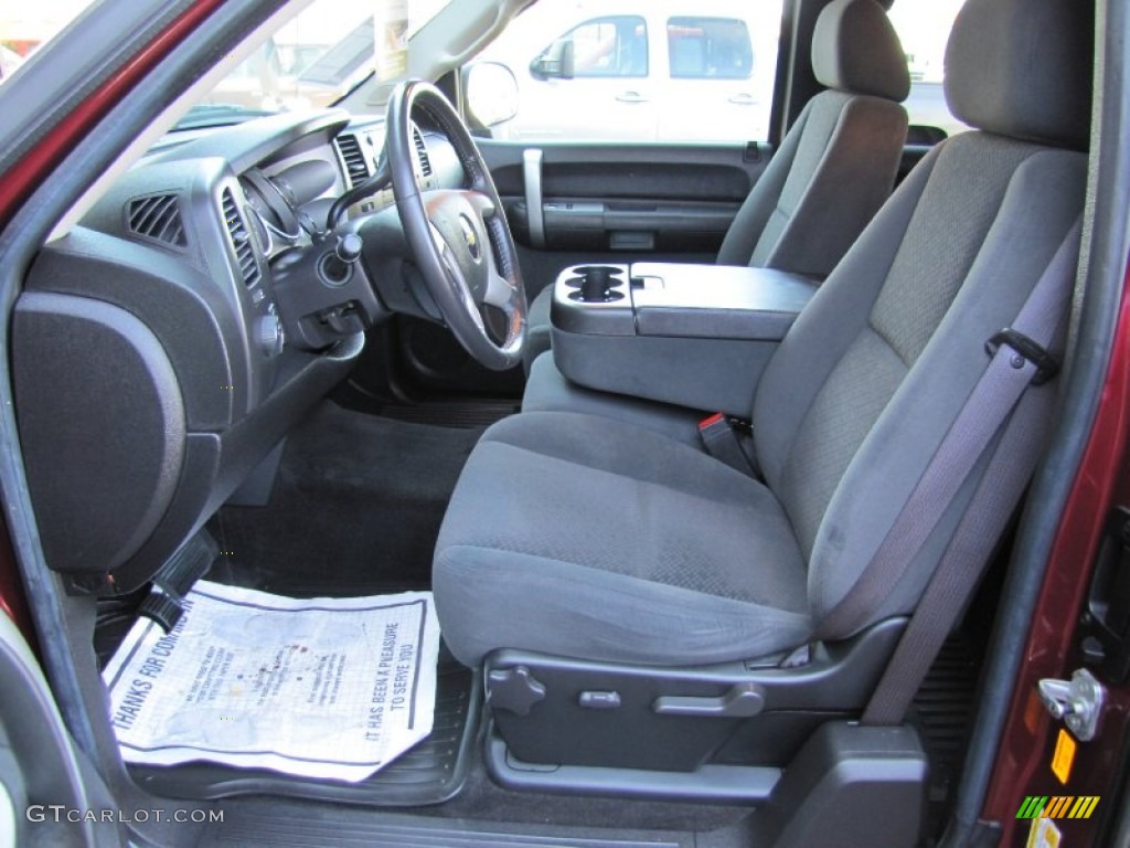 Ebony Interior 2008 Chevrolet Silverado 1500 LT Extended Cab 4x4 Photo #54578396