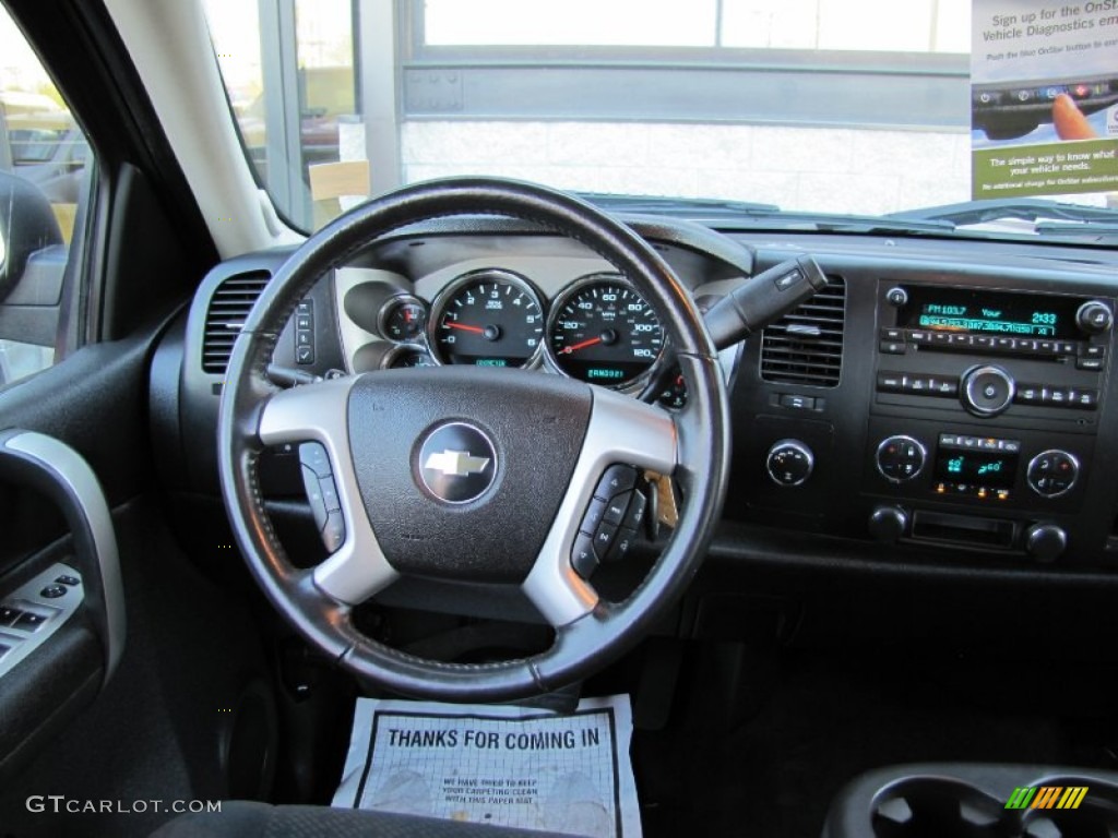 2008 Chevrolet Silverado 1500 LT Extended Cab 4x4 Ebony Dashboard Photo #54578405
