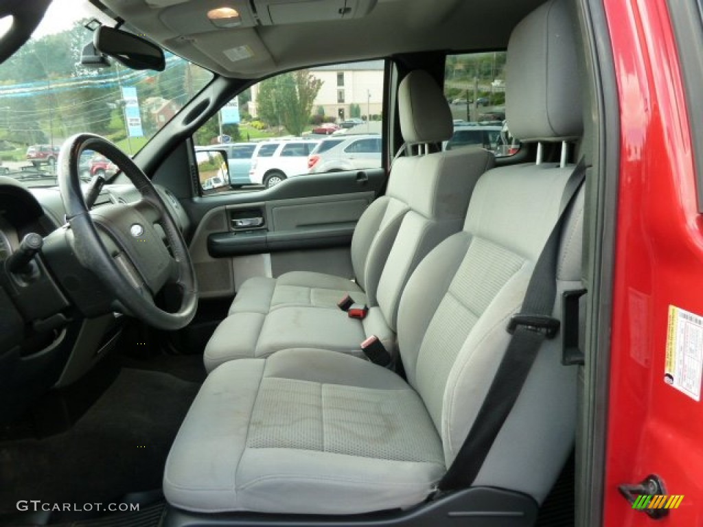 2005 F150 FX4 SuperCab 4x4 - Bright Red / Medium Flint Grey photo #8