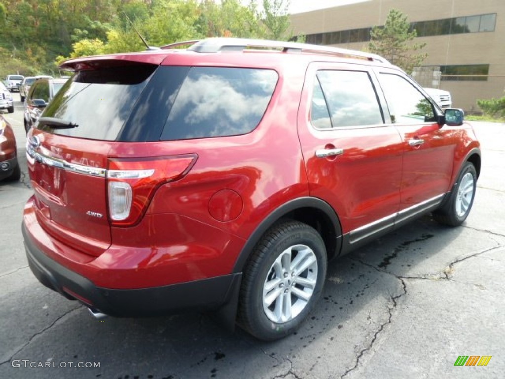 2012 Explorer XLT 4WD - Red Candy Metallic / Charcoal Black photo #2