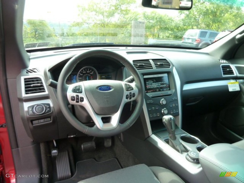 2012 Ford Explorer XLT 4WD Charcoal Black Dashboard Photo #54579515