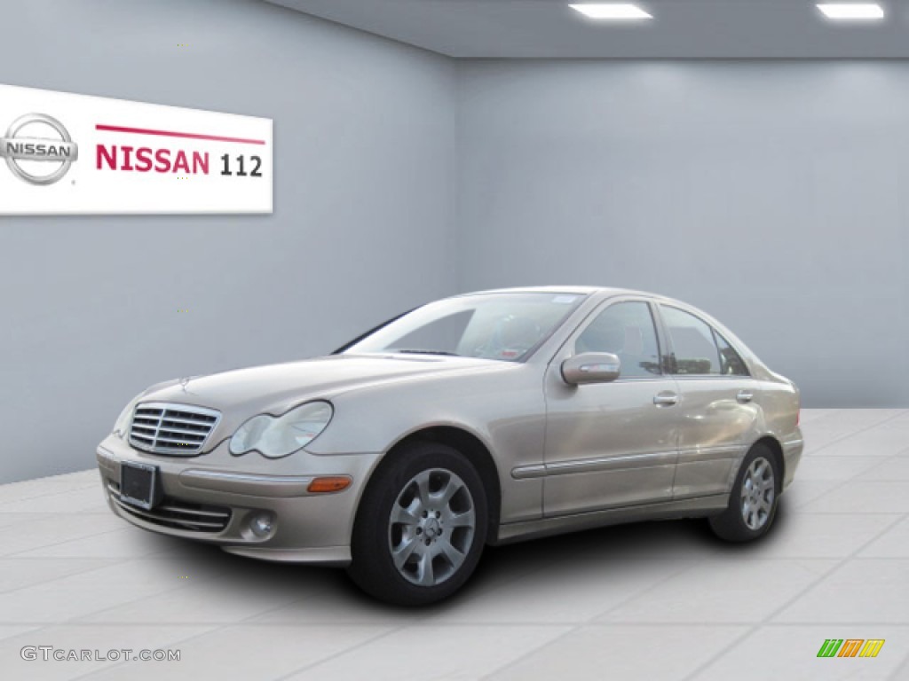 2005 C 320 Sedan - Desert Silver Metallic / Stone photo #1