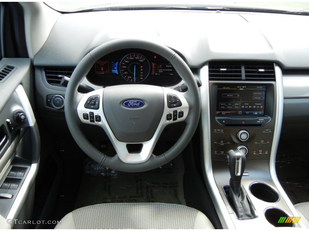 2012 Ford Edge SEL Medium Light Stone Dashboard Photo #54580244