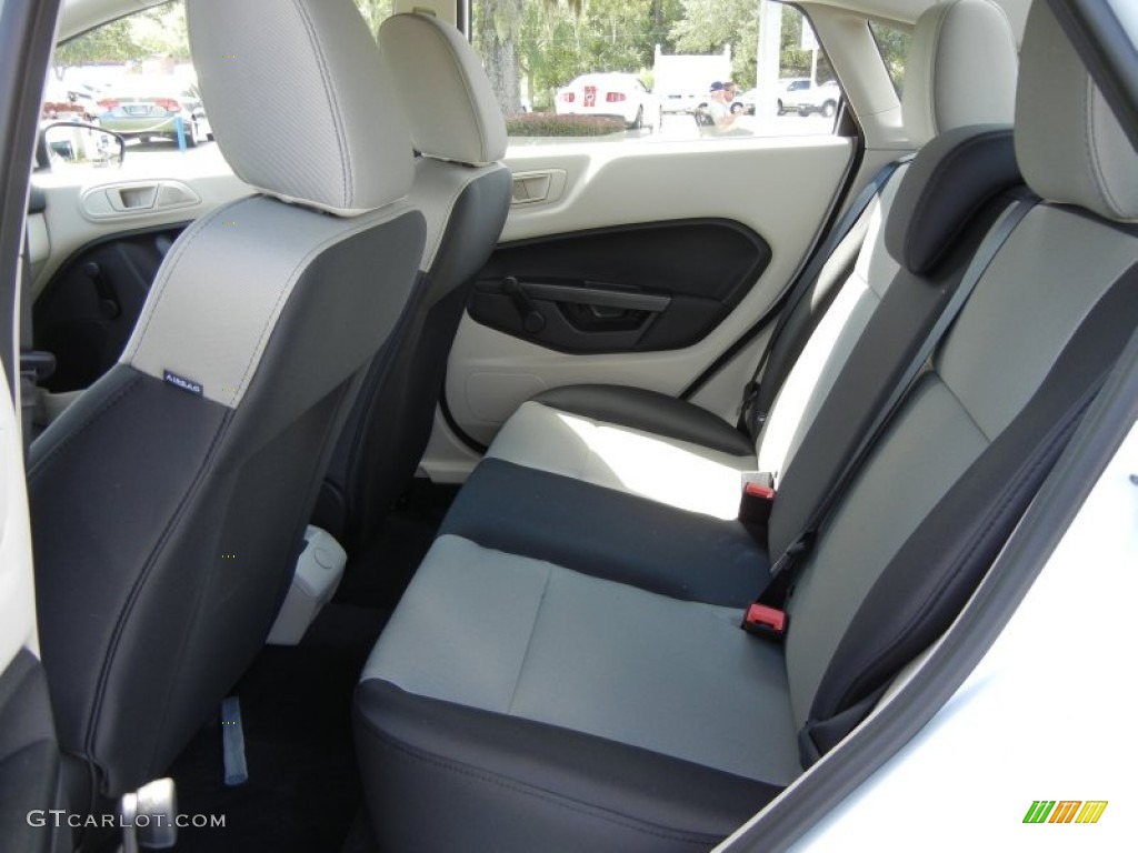 Light Stone/Charcoal Black Interior 2012 Ford Fiesta S Sedan Photo #54580700