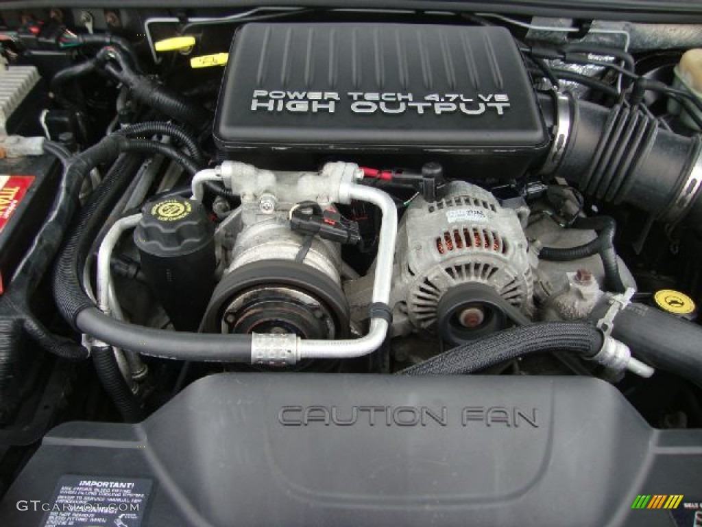 2003 Grand Cherokee Overland 4x4 - Graphite Metallic / Dark Slate Gray/Light Slate Gray photo #33