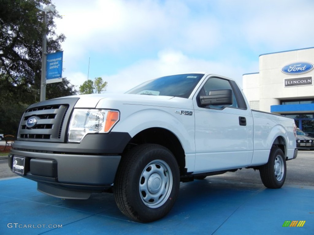 2011 F150 XL Regular Cab - Oxford White / Steel Gray photo #1