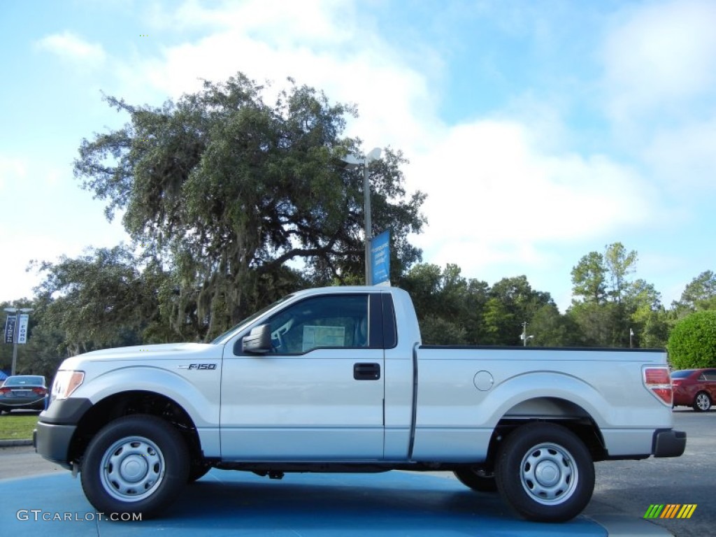 2011 F150 XL Regular Cab - Ingot Silver Metallic / Steel Gray photo #2