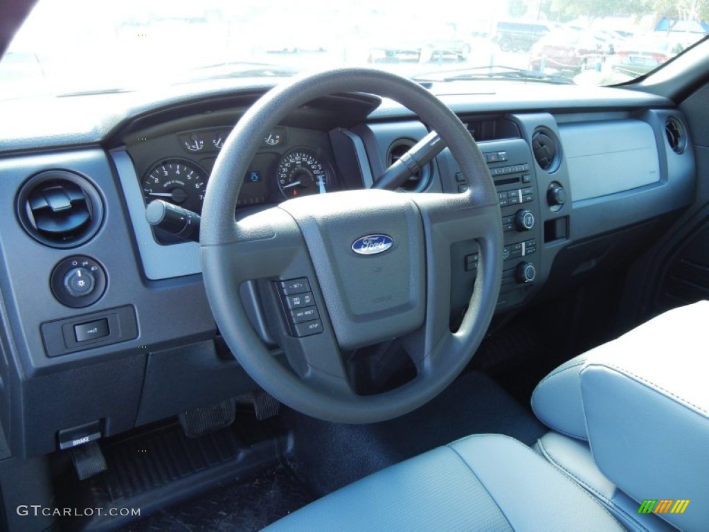 2011 Ford F150 XL Regular Cab Steel Gray Dashboard Photo #54581306