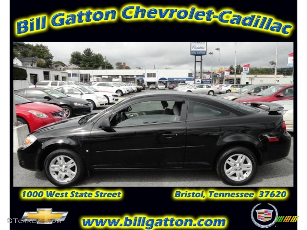 2007 Cobalt LS Coupe - Black / Gray photo #1