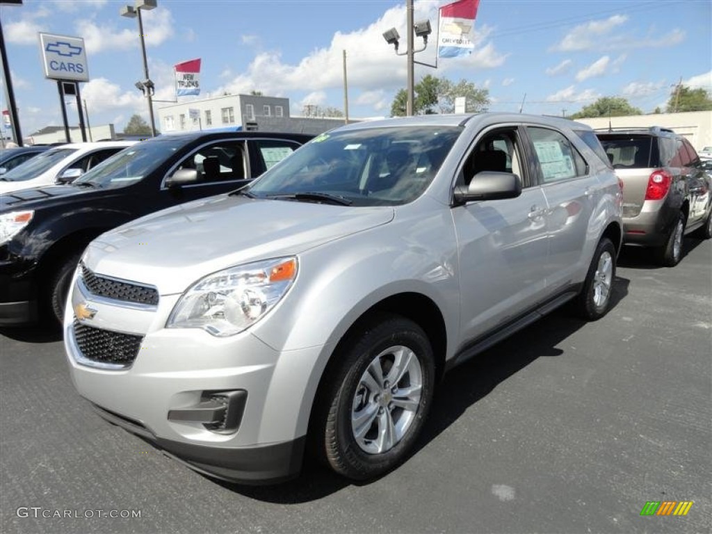 2012 Equinox LS AWD - Silver Ice Metallic / Jet Black photo #2