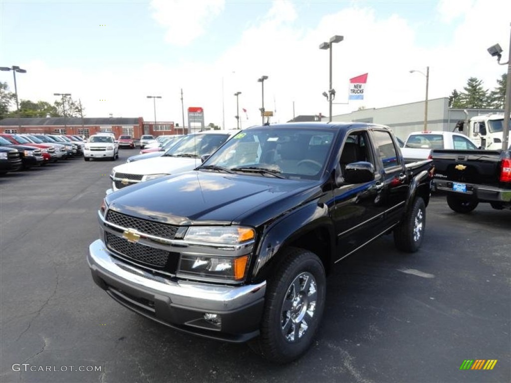 Black 2012 Chevrolet Colorado LT Crew Cab 4x4 Exterior Photo #54581888